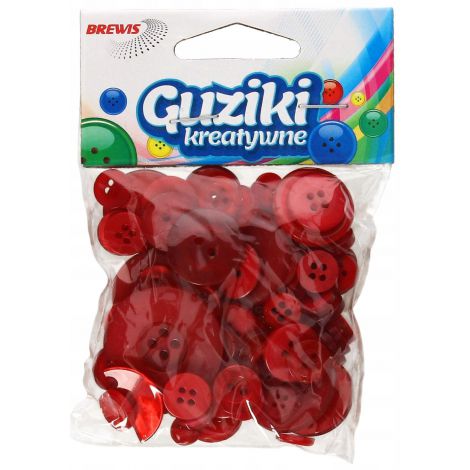 Guziki Brewis 40g Mix Czerwone